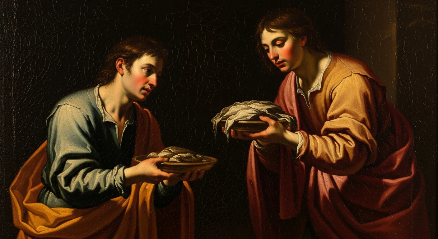 Cain and Abel - Biblical Painting in Baroque Drama Style