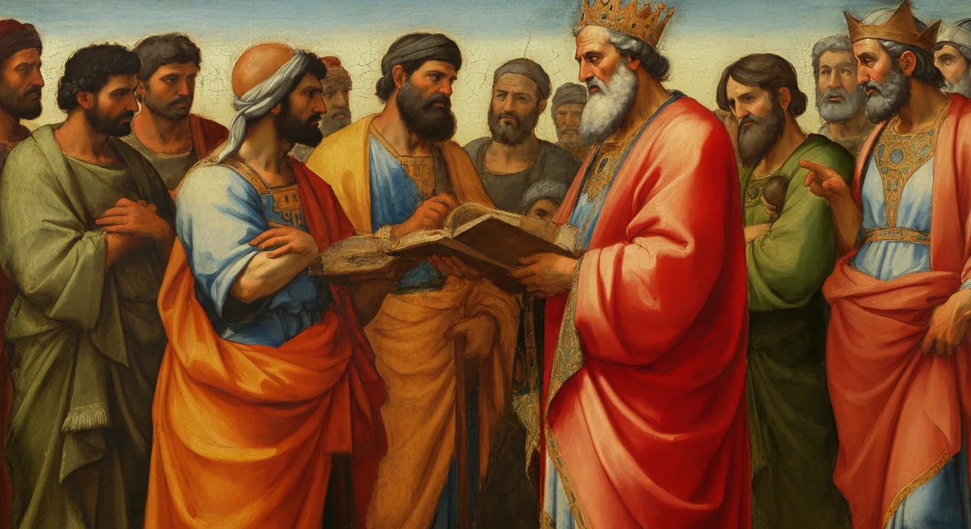 Cyrus Decree: Return from Exile - Biblical Painting in Italian Renaissance Style