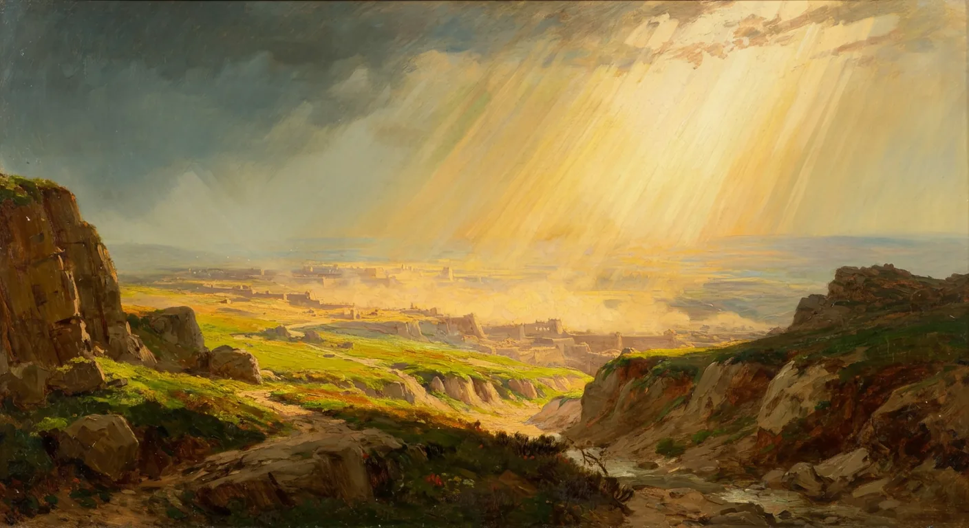 David Becomes King - Biblical Painting in Romantic Period Style