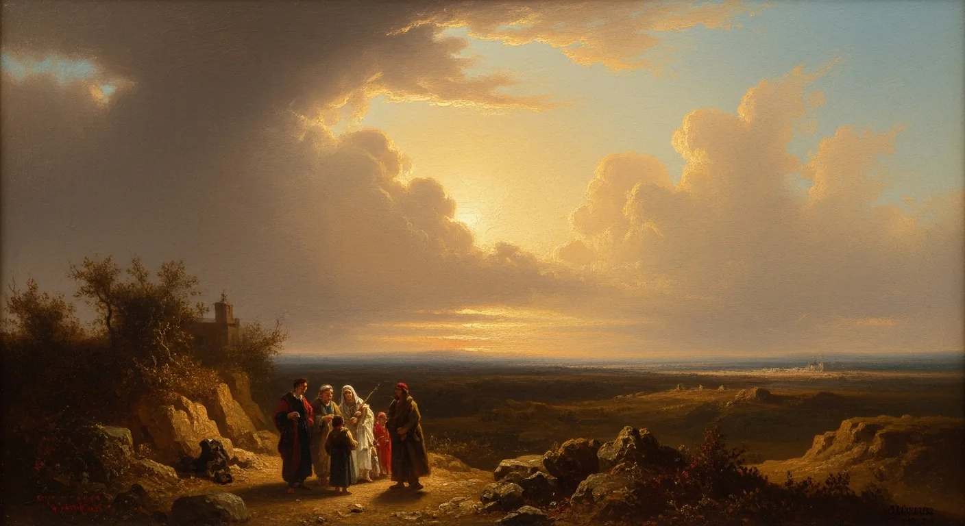 Israel Settles in Egypt - Biblical Painting in Romantic Period Style