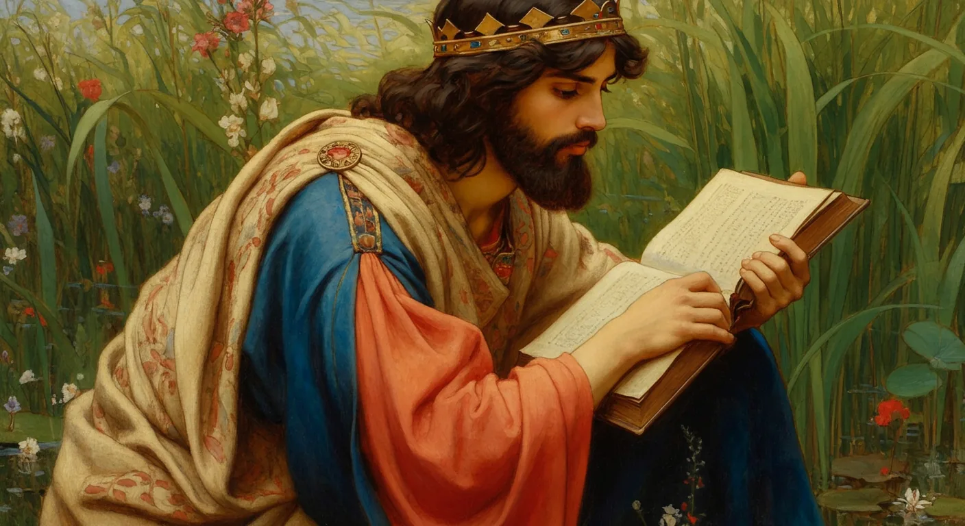 Josiah's Reforms - Biblical Painting in Pre Raphaelite Style