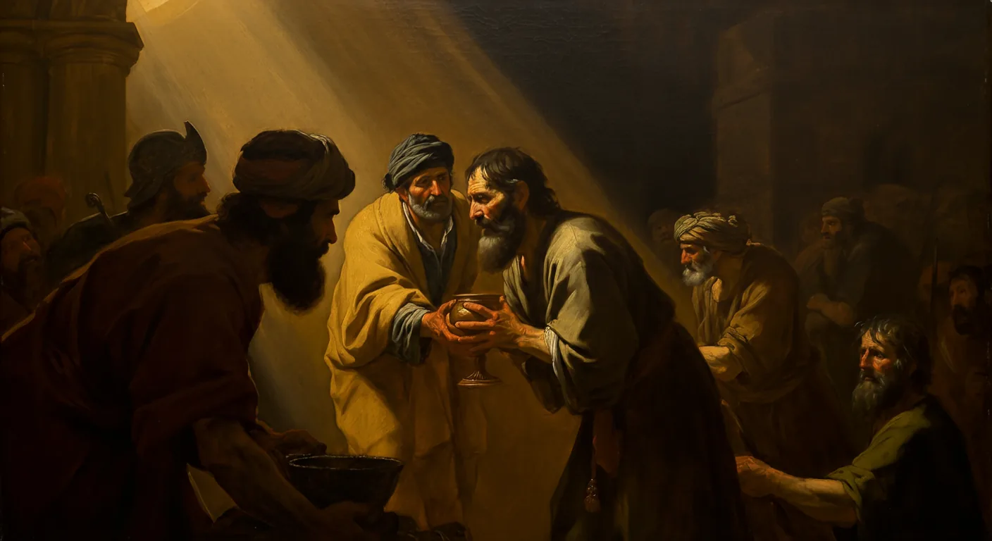 Nehemiah Rebuilds Jerusalem's Walls - Biblical Painting in Baroque Drama Style