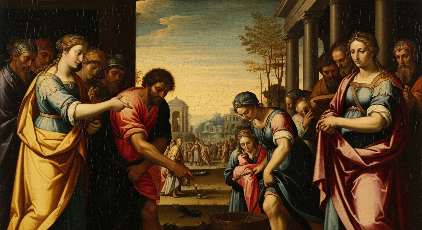 Samson and Delilah - Biblical Painting in Italian Renaissance Style