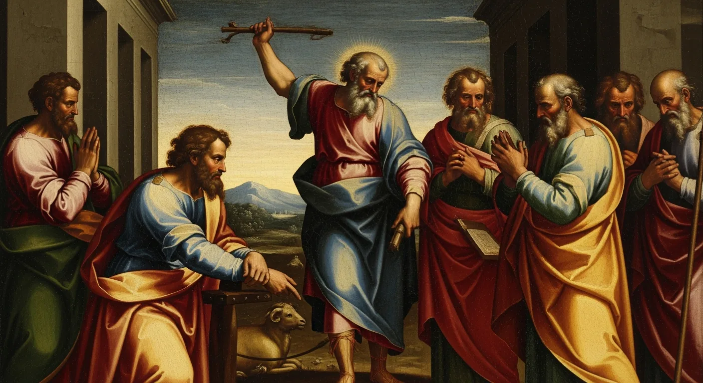 The Binding of Isaac - Biblical Painting in Italian Renaissance Style