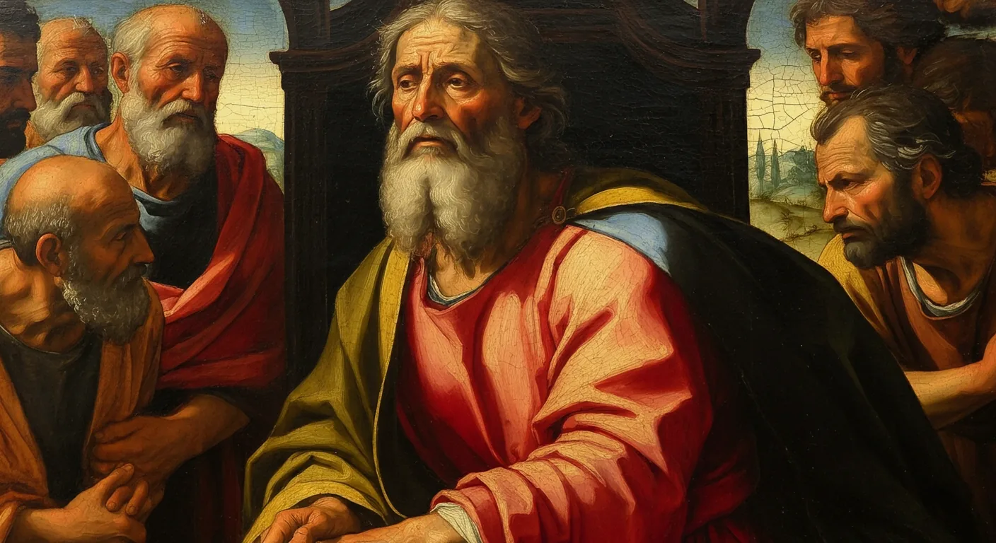 The Davidic Covenant - Biblical Painting in Italian Renaissance Style