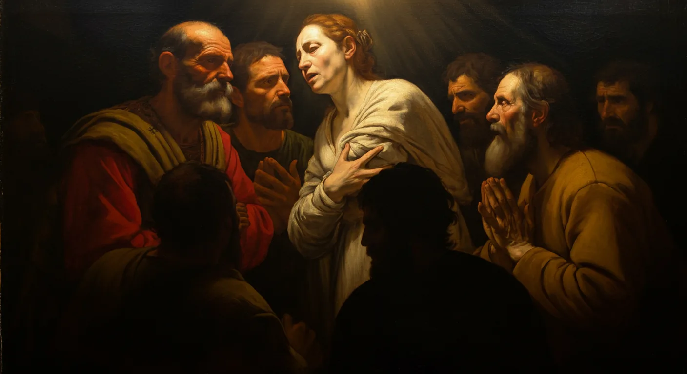 The Kingdom Divides - Biblical Painting in Baroque Drama Style