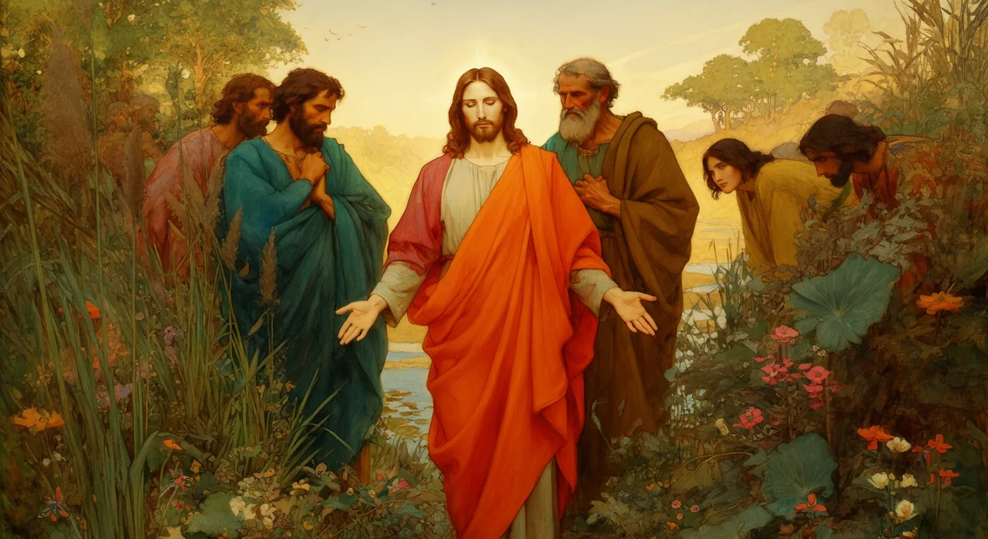 The Transfiguration - Biblical Painting in Pre Raphaelite Style